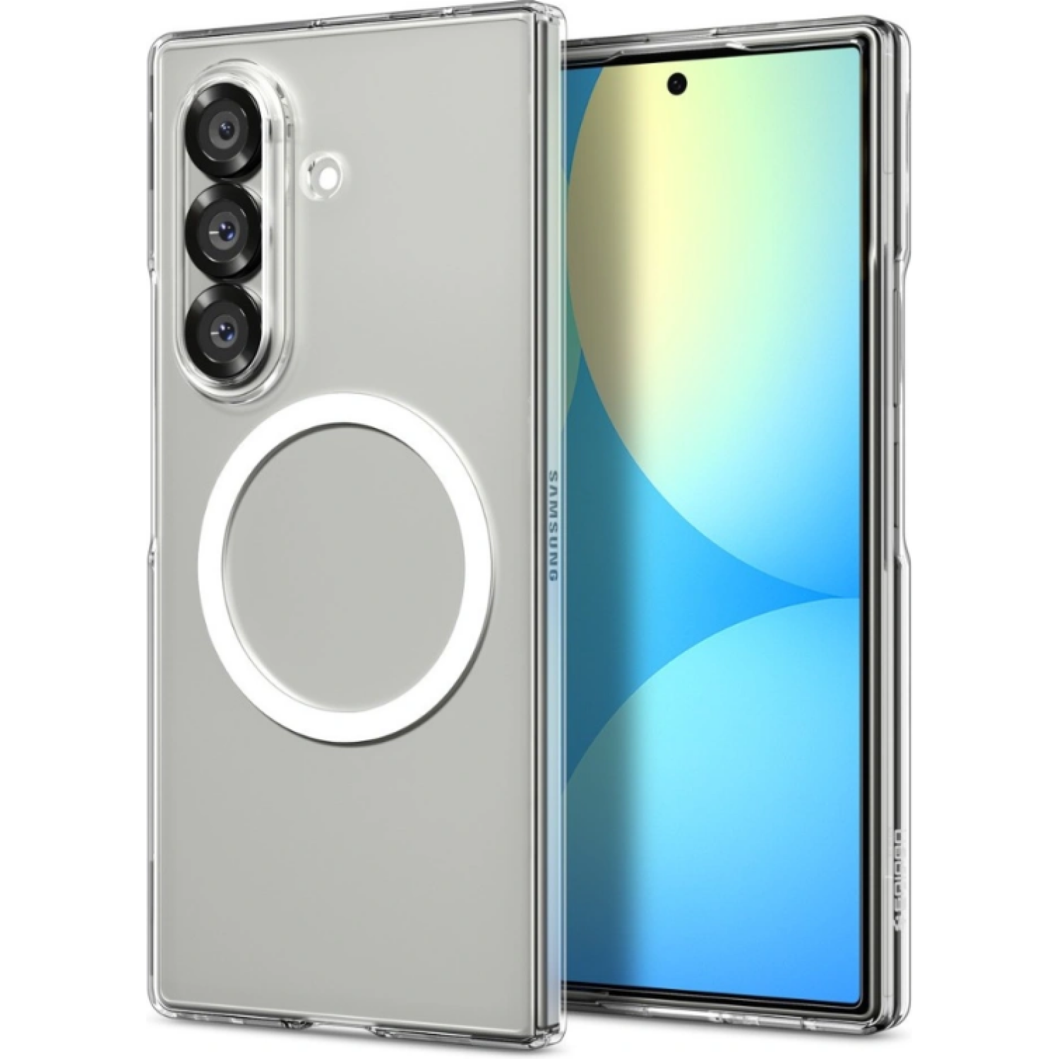 Θήκη Samsung Galaxy Z Fold7 Spigen Air Skin MagFit Σκληρή με MagSafe - Clear / White (ACS09545)