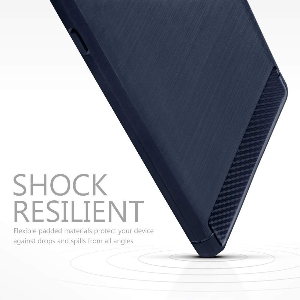 Terrapin Θήκη Σιλικόνης Carbon Fibre Design Samsung Galaxy Note 9 - Dark Blue 