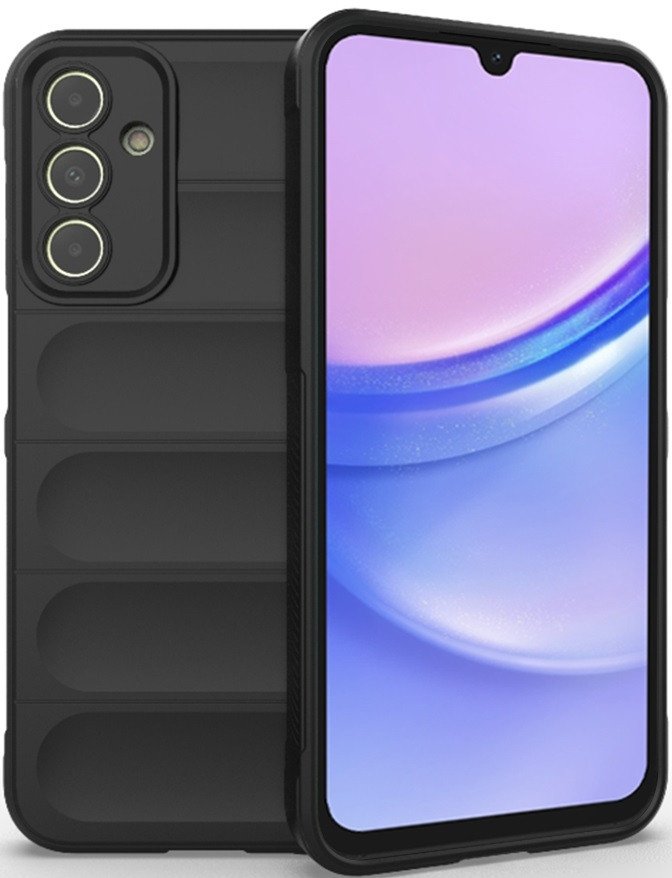 Θήκη Σιλικόνης - Samsung Galaxy A15 - Techsuit Magic Shield - Black (5949419114647)