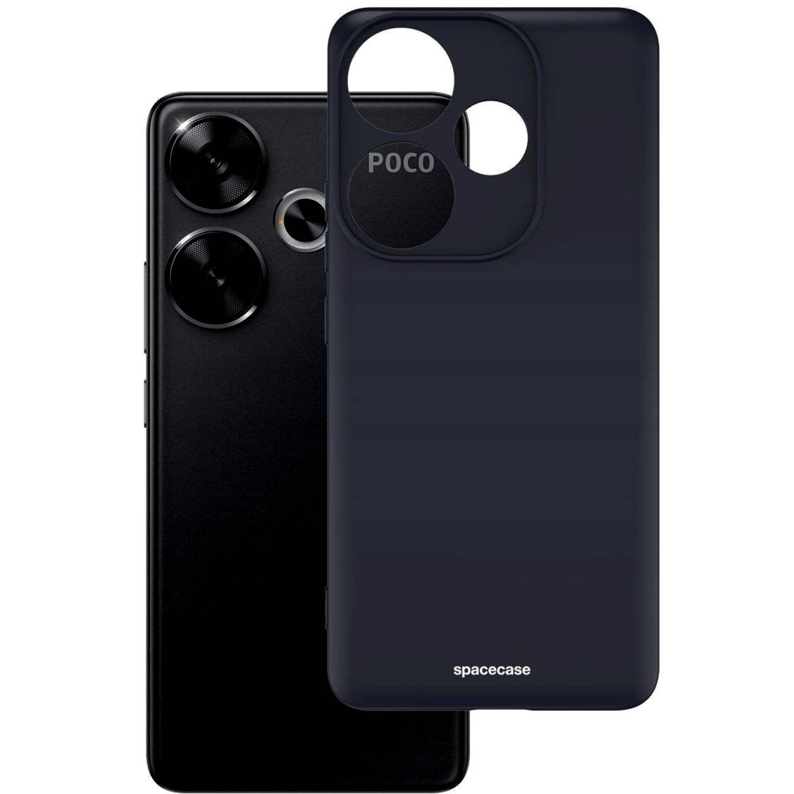Θήκη Σιλικόνης - Xiaomi Poco F6 - Spacecase Silicone Case - Black (5905719110178)