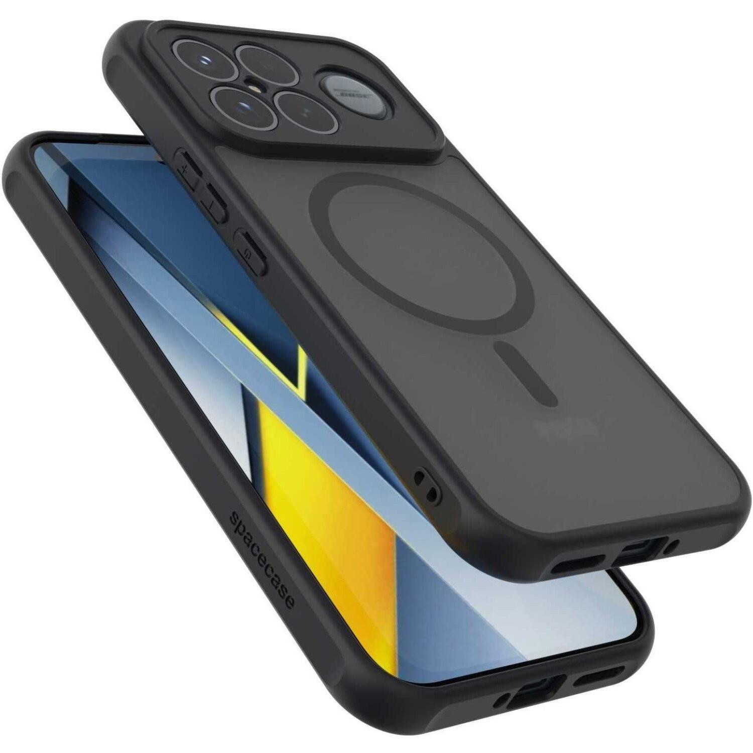 Θήκη Xiaomi Poco F8 Ultra Spacecase Hybrid MagSafe Σκληρή Ημιδιάφανη με MagSafe - Black (5905719138462)