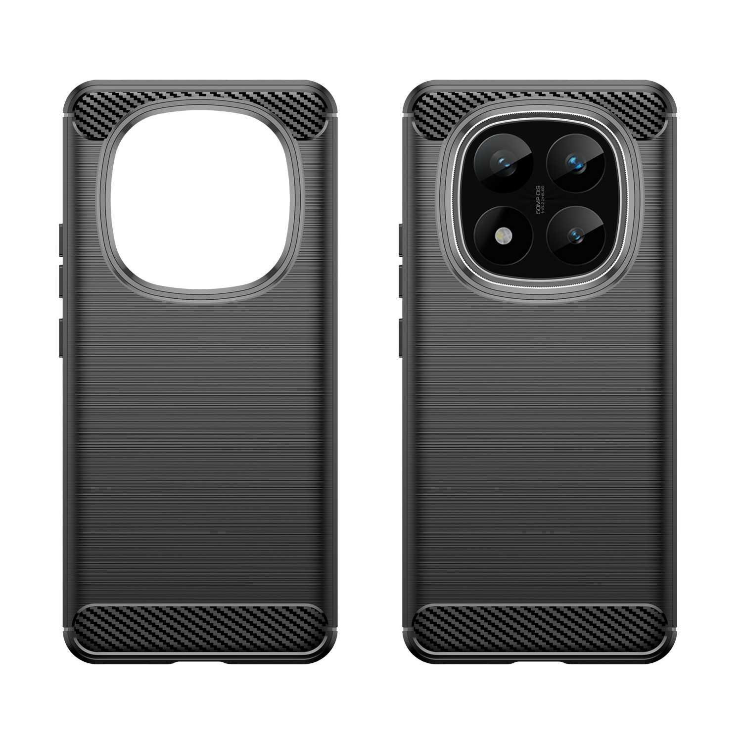 Θήκη Xiaomi Redmi Note 14 Pro Plus 5G Spacecase Carbon Σιλικόνης - Black (5905719113698)