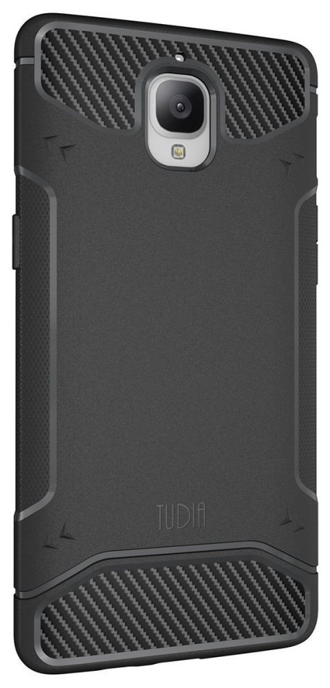 Tudia OnePlus 3/3T Carbon Fiber Design Case Black