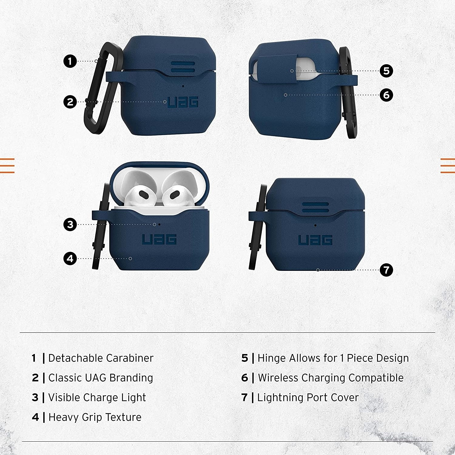 UAG Standard Issue_001 - Ανθεκτική Θήκη Σιλικόνης για Apple AirPods 3rd Gen - Mallard (10292K115555)