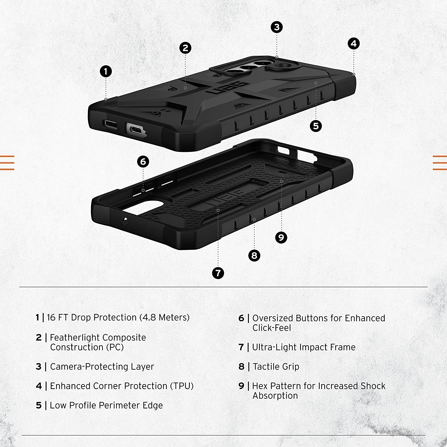 UAG Θήκη Pathfinder Series Samsung Galaxy S22 Plus 5G - Black (213437114040)