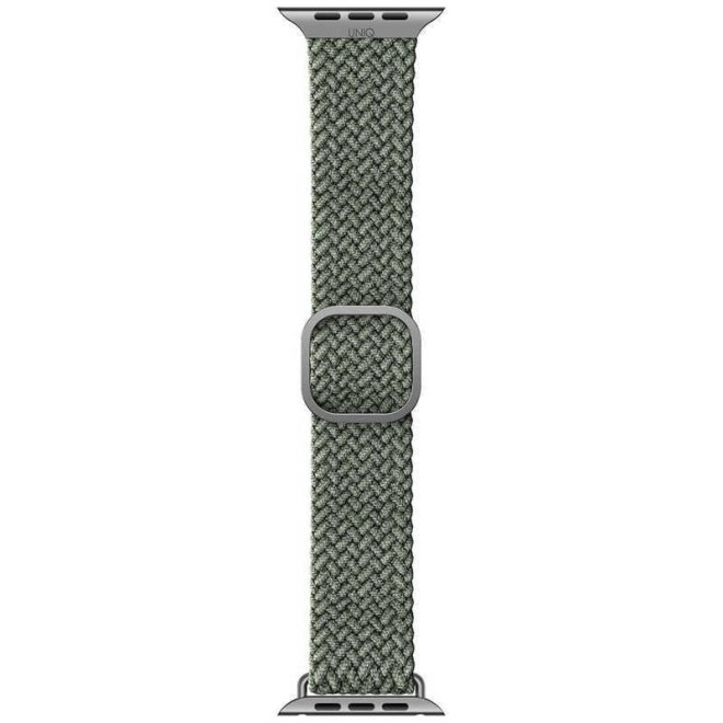 Uniq Aspen Braided Band - Premium Πλεκτό Λουράκι Apple Watch SE/7/6/5/4/3 (45/44/42mm) - Green (UNIQ-44MM-ASPGRN)