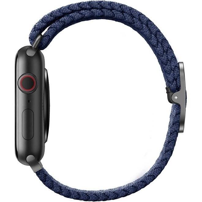 Uniq Aspen Braided Band - Premium Πλεκτό Λουράκι Apple Watch SE/7/6/5/4/3 (45/44/42mm) - Oxford Blue (UNIQ-44MM-ASPOBLU)