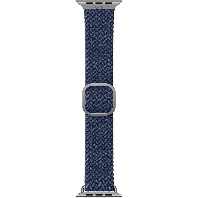 Uniq Aspen Braided Band - Premium Πλεκτό Λουράκι Apple Watch SE/7/6/5/4/3 (45/44/42mm) - Oxford Blue (UNIQ-44MM-ASPOBLU)