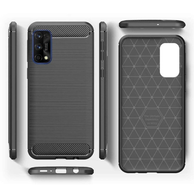 Vivid Carbon Silicone - Θήκη Σιλικόνης Realme 7 Pro - Black (UNCAREALME7PROBK)