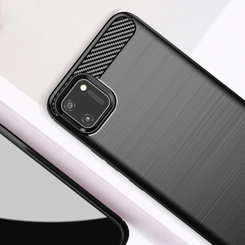 Vivid Carbon Silicone - Θήκη Σιλικόνης Realme C11 - Black (UNCAREALMEC11BK)