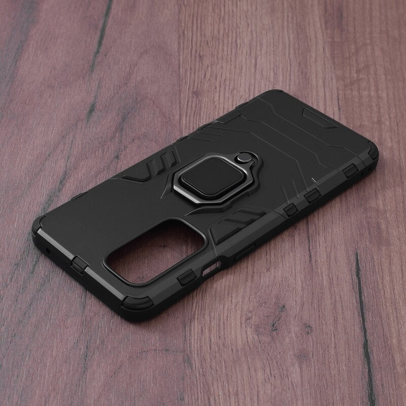 Vivid Shield Case - Ανθεκτική Θήκη OnePlus 9 με Μεταλλικό Ring Holder - Black (UNSHIELDONEPLUS9BK)