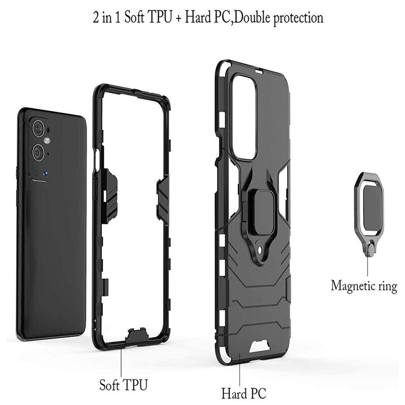 Vivid Shield Case - Ανθεκτική Θήκη OnePlus 9 Pro - Black (UNSHIELDONEPLUS9PROBK)