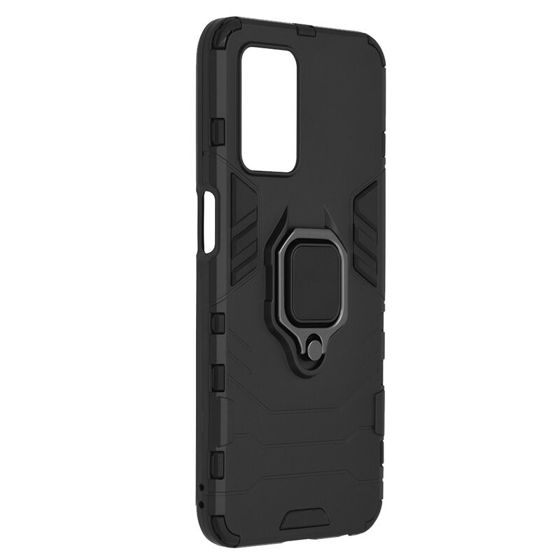 Vivid Shield Case - Ανθεκτική Θήκη Realme 8 5G με Μεταλλικό Ring Holder - Black (UNSHIELDREALME85GBK)