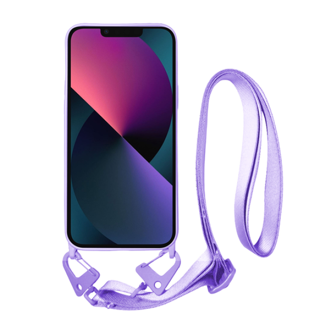Vivid Silicone Case Strap Apple iPhone 13 Lilac (13018457)