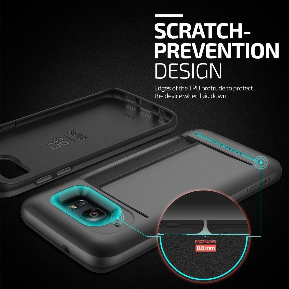 Verus Θήκη Damda Clip Series Samsung Galaxy S7 Edge - Dark Silver (VRG7E-DCPDS)