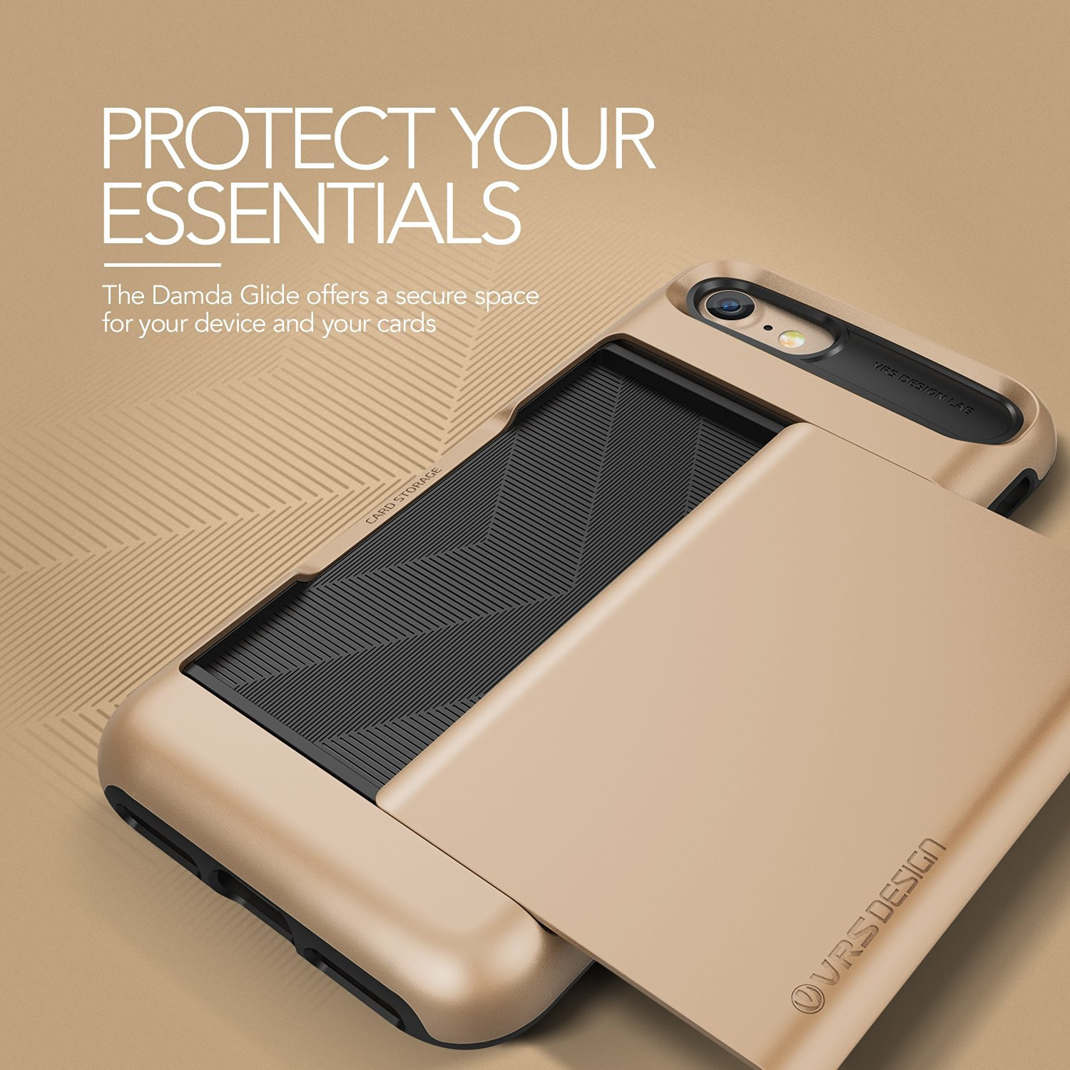 Verus Θήκη Damda Glide iPhone 7 - Champagne Gold (VRIP7-DGLGD)