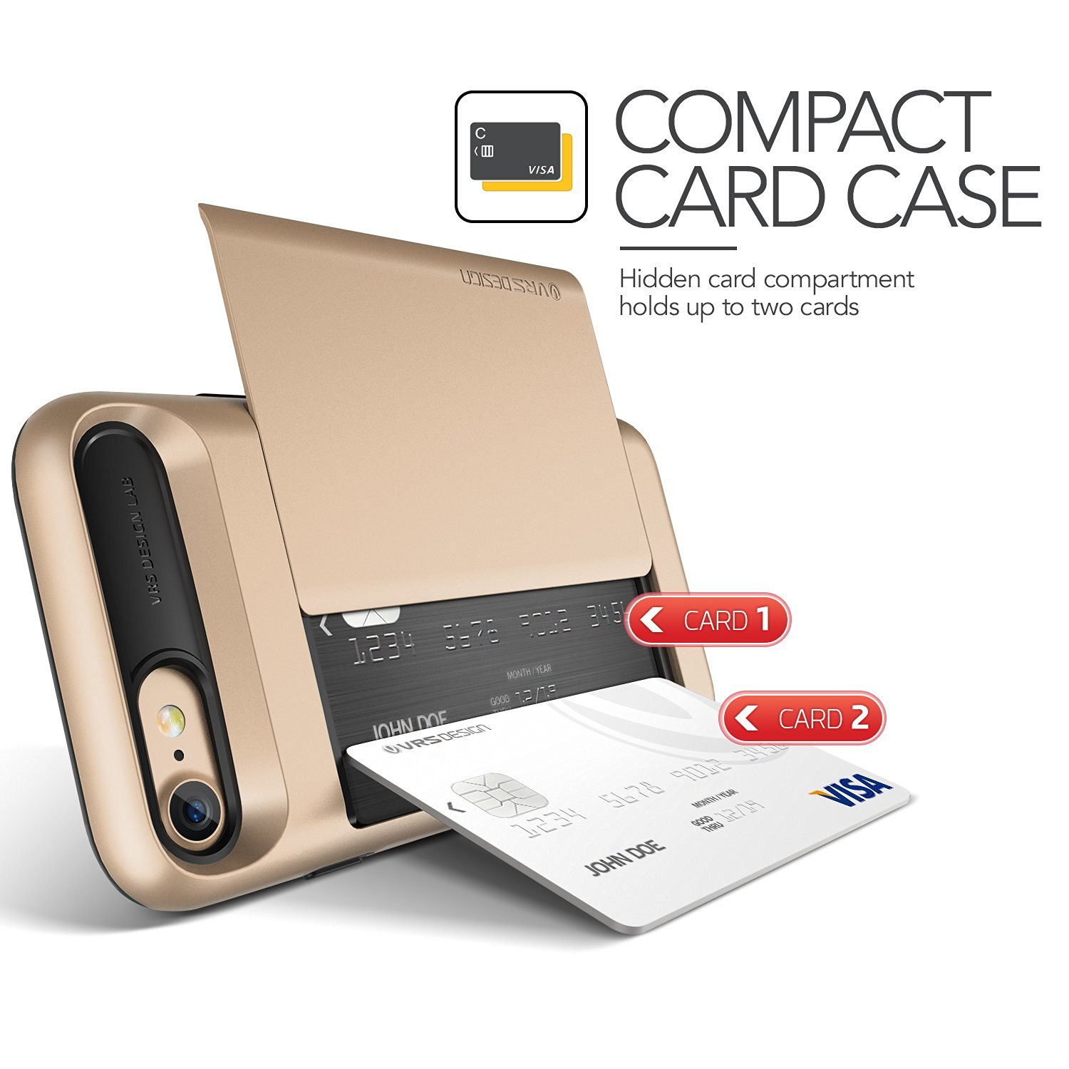 Verus Θήκη Damda Glide iPhone 7 - Champagne Gold (VRIP7-DGLGD)