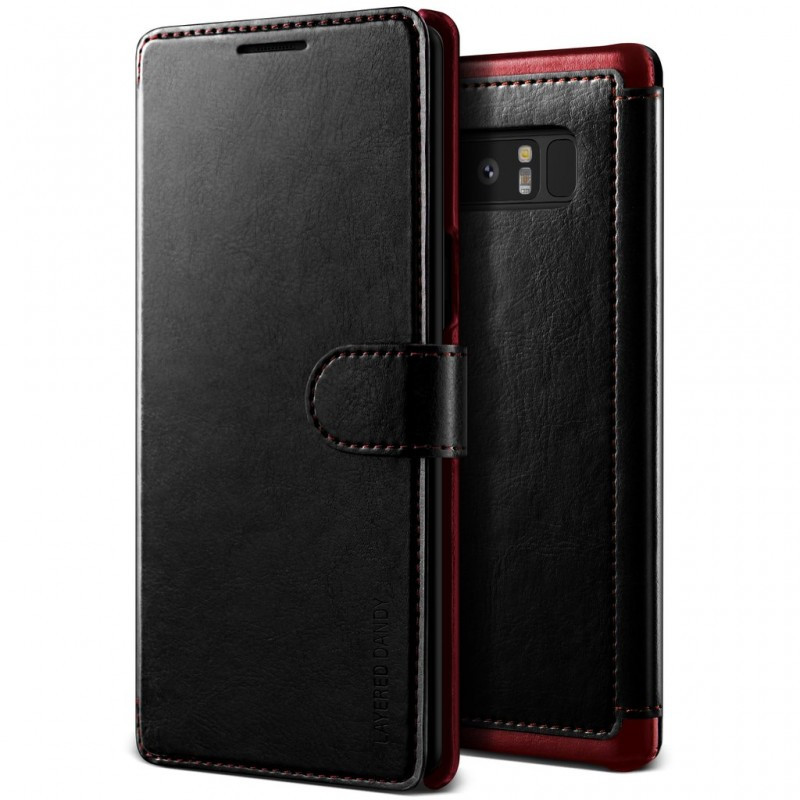 Verus Leather Wallet Samsung Galaxy Note 8 - Black