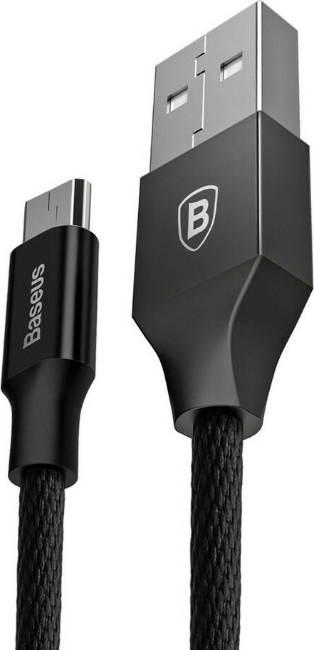 Baseus Yiven Braided USB 2.0 to micro USB Cable 1.5m (CAMYW-B01) -Black (200-109-478)