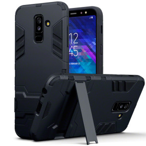 Terrapin Ανθεκτική Dual Layer Θήκη Samsung Galaxy A6 Plus 2018 - Black (131-002-080)