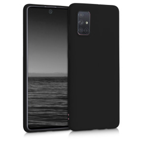 KW Θήκη Σιλικόνης Samsung Galaxy A71 - Black Matte (200-105-478)