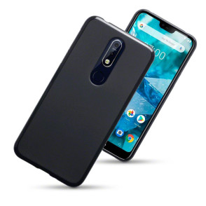 Terrapin Θήκη Σιλικόνης Nokia 7.1 - Solid Black Matte Finish (118-001-288)