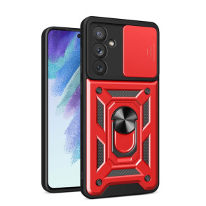 Bodycell Armor Slide - Ανθεκτική Θήκη Samsung Galaxy A54 με Κάλυμμα για την Κάμερα & Μεταλλικό Ring Holder - Red (5206015019425)