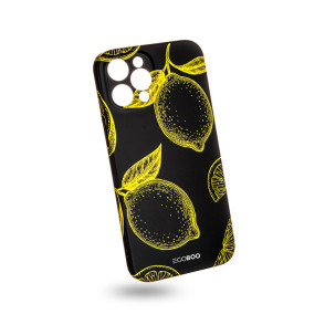 Egoboo Θήκη Ανθεκτική Σιλικόνης Mat Lemons Fluo iPhone 12 Pro Max (IP12PMDTPULEMF)