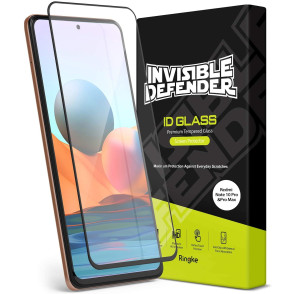 Ringke Invisible Defender ID Tempered Glass - Premium Full Cover Αντιχαρακτικό Γυαλί Οθόνης Apple iPhone 13 Pro Max - Black (8809818843418)