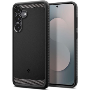 Θήκη Samsung Galaxy S25 FE Spigen Rugged Armor Ανθεκτική Σιλικόνης - Matte Black (ACS10025)