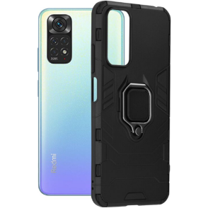 Vivid Shield Case - Ανθεκτική Θήκη Xiaomi Redmi Note 11 / 11S με Μεταλλικό Ring Holder - Black (UNSHIELDNOTE11/11SBK)