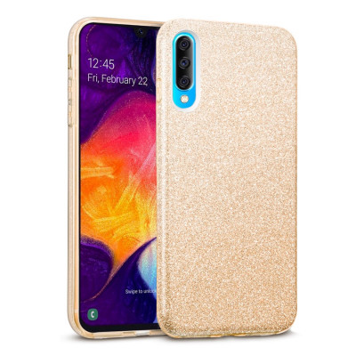 Shining Glitter Case για Samsung Galaxy A50 Gold -OEM (200-103-825)