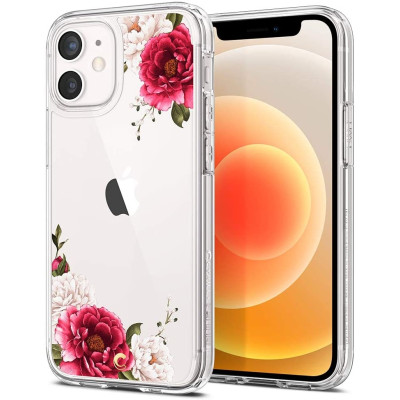 Spigen Θήκη Cyrill Cecil Apple iPhone 12 mini - Red Floral (ACS01780)