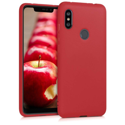 Θήκη σιλικόνης κόκκινη για Xiaomi Redmi Note 6 Pro by KW (200-103-299)