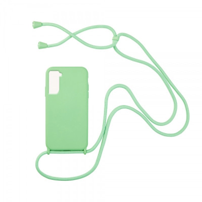 My Colors Θήκη Σιλικόνης με Κορδόνι CarryHang για Samsung Galaxy S21 Plus 5G - Ανοιχτό Πράσινο (200-109-771)