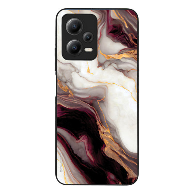 Θήκη Sonique Marble Series για Xiaomi Redmi Note 12 5G / Poco X5 5G Μπορντώ