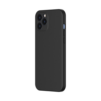 Baseus θήκη σιλικόνης για iPhone 12/12 Pro Liquid Black (200-107-238)