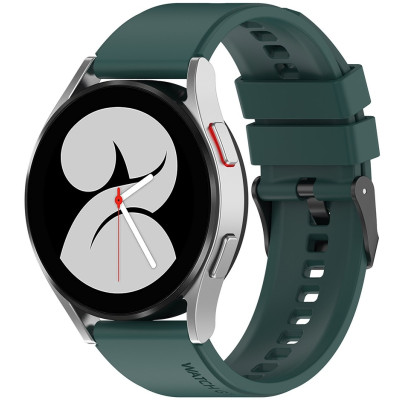 Techsuit Watchband W026 - Λουράκι Σιλικόνης (22mm) - Huawei Watch GT 2 46mm / GT 2 Pro / GT 3 Pro 46mm / Ultimate / Xiaomi Watch S1 - Dark Green (5949419079427)