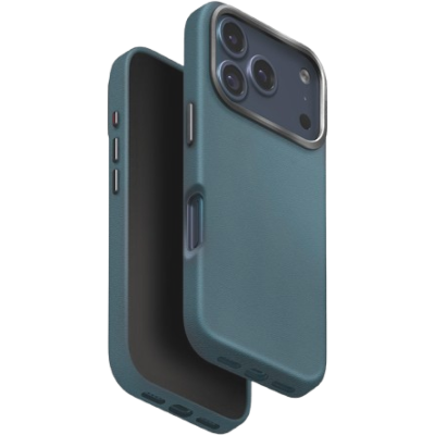 Θήκη iPhone 17 Pro Uniq Lyden Ανθεκτική με MagSafe από Premium Vegan Δέρμα & Μεταλλικό Πλαίσιο Κάμερας - Ash Blue (UNIQ-IP6.3P(2025)-LYDMABLU)