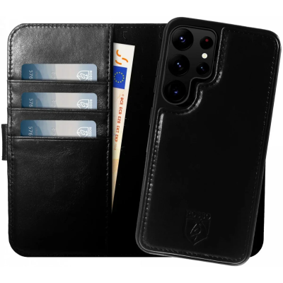 Θήκη Samsung Galaxy S24 Ultra - Rosso Elite Δερμάτινο Πορτοφόλι με MagSafe - Black (8719246426728) 