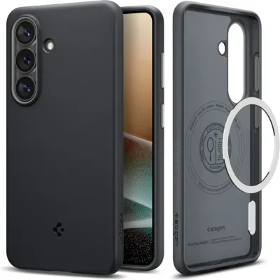 Θήκη Samsung Galaxy S26 Spigen Nano Pop MagFit Ανθεκτική Σιλικόνης με MagSafe - Black Sesame (ACS11066)