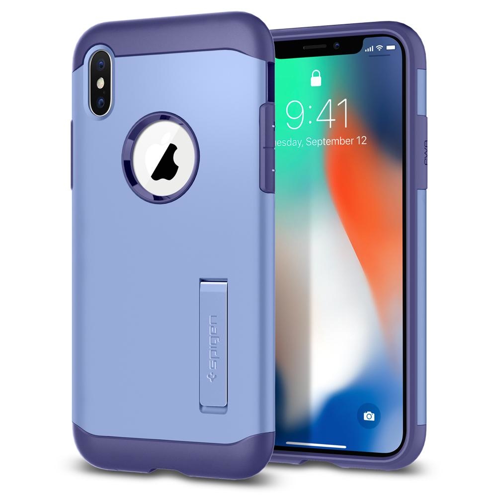 Spigen iPhone X Slim Armor Violet (057CS22137)