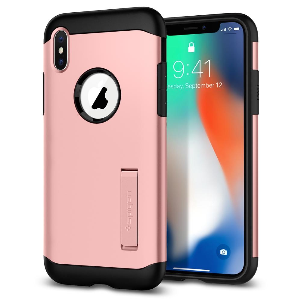 Spigen iPhone X Slim Armor Rose Gold (057CS22139)