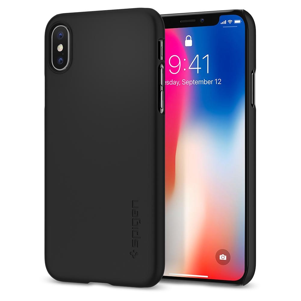 Spigen iPhone X Thin Fit Black (057CS22108)
