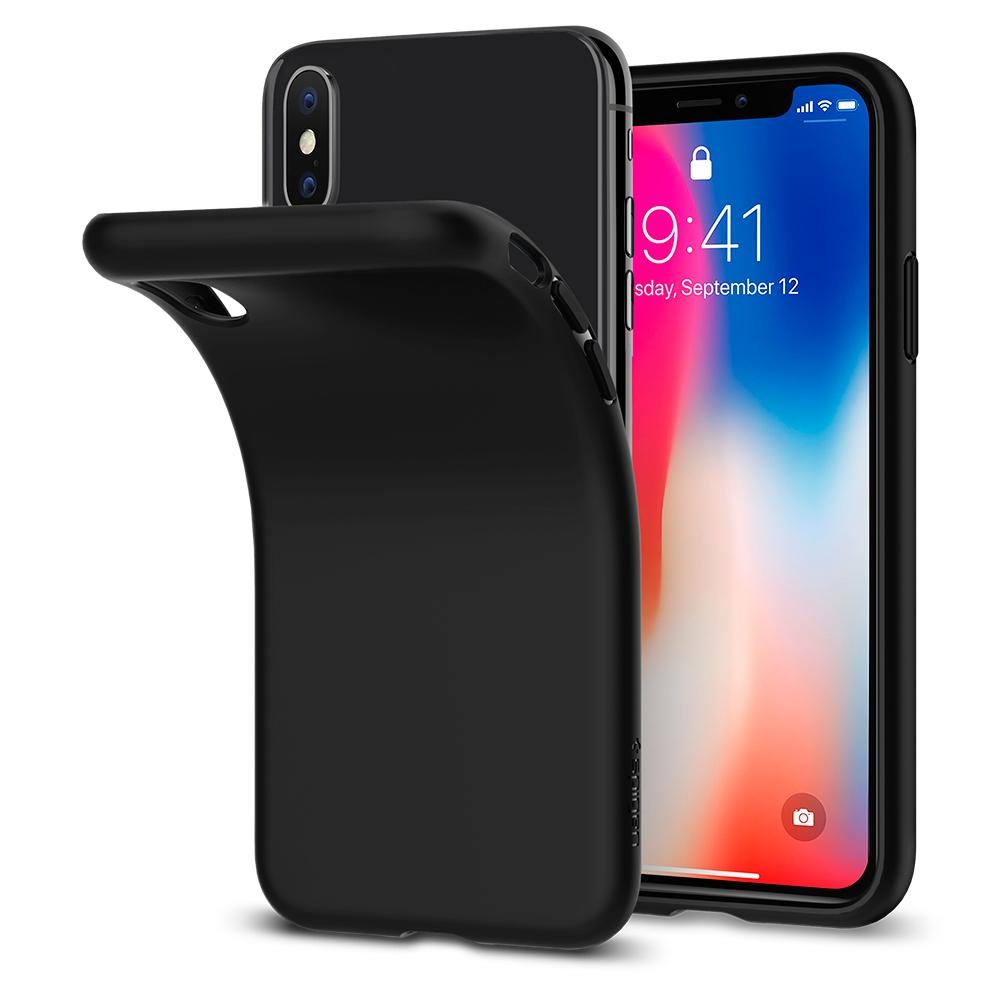 Spigen iPhone X Liquid Crystal Matte Black (057CS22119)