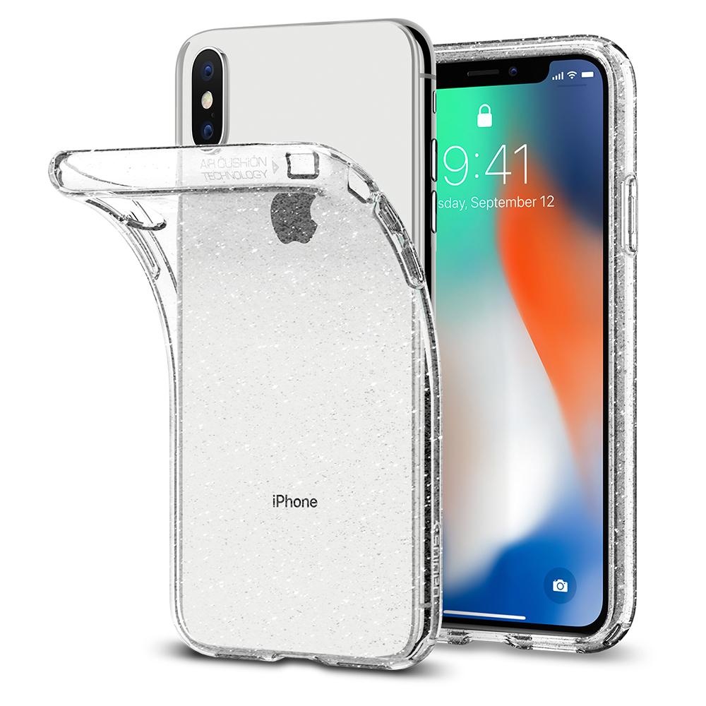 Spigen iPhone X Liquid Crystal Glitter Clear (057CS22122)