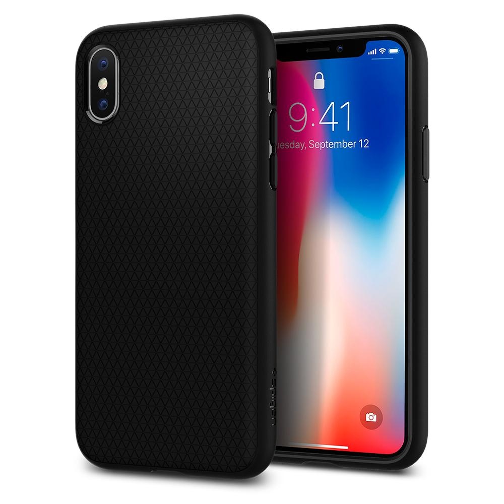 Spigen iPhone X Liquid Air Matte Black (057CS22123)