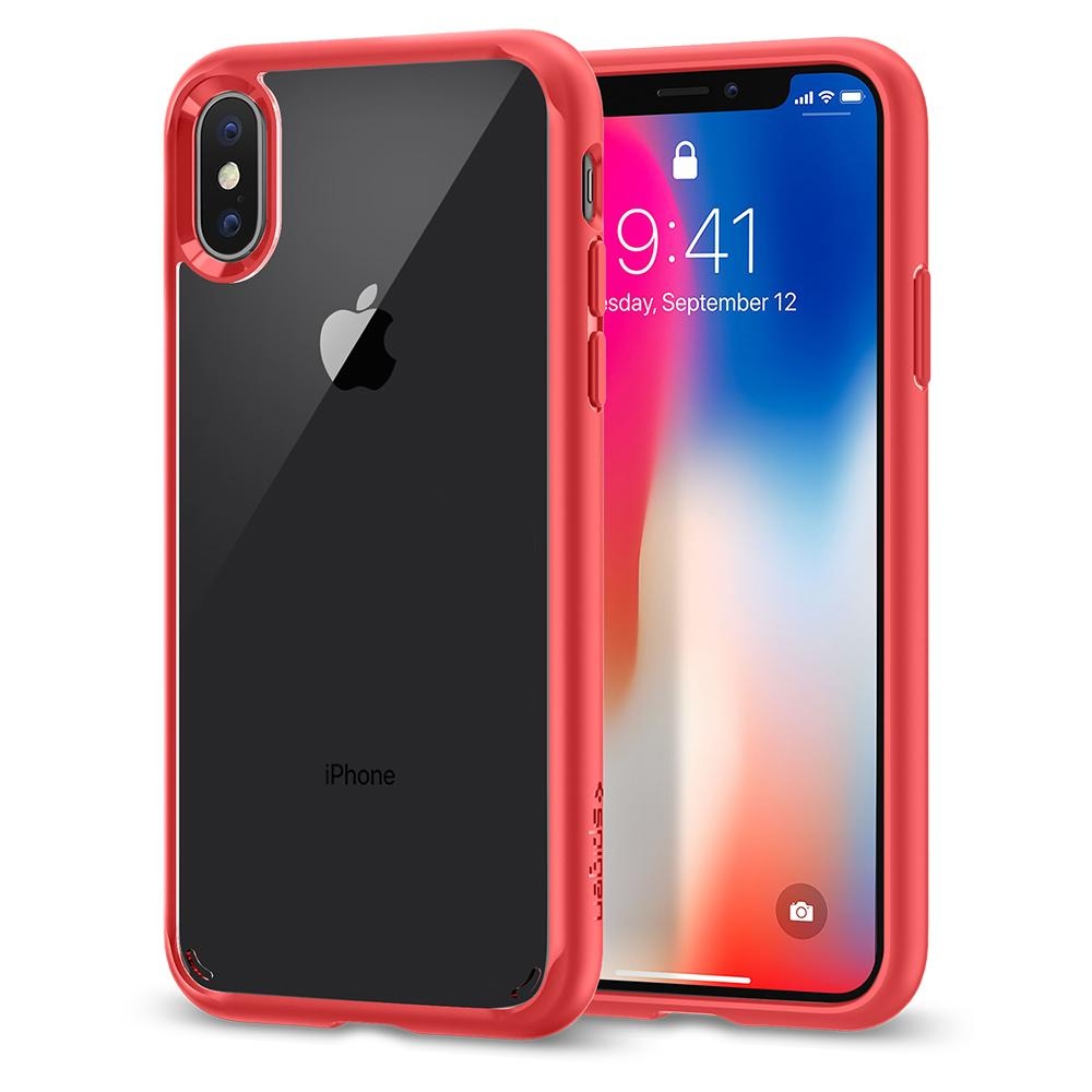Spigen iPhone X Ultra Hybrid Red (057CS22130)