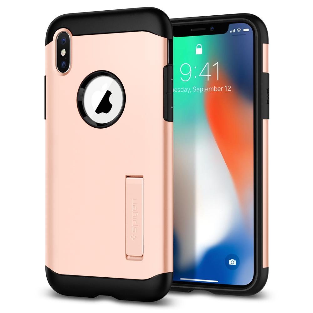 Spigen iPhone X Slim Armor Blush Gold (057CS22140)