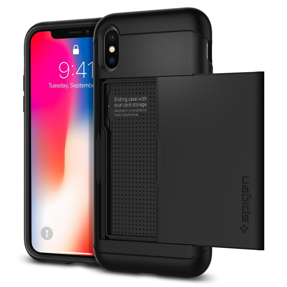 Spigen iPhone X Slim Armor CS Black (057CS22155)